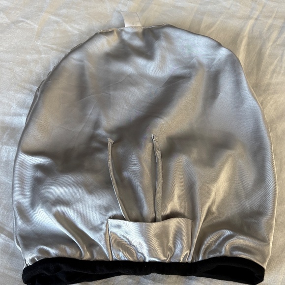 Grace Eleyae Navy Satin Lined Knot Turban - Picture 7 of 9